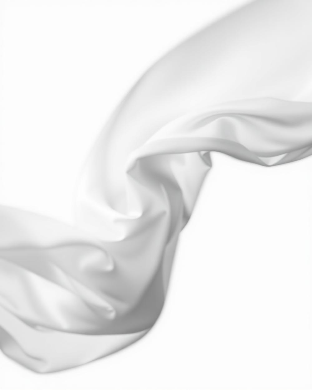 Movement study of silk fabric