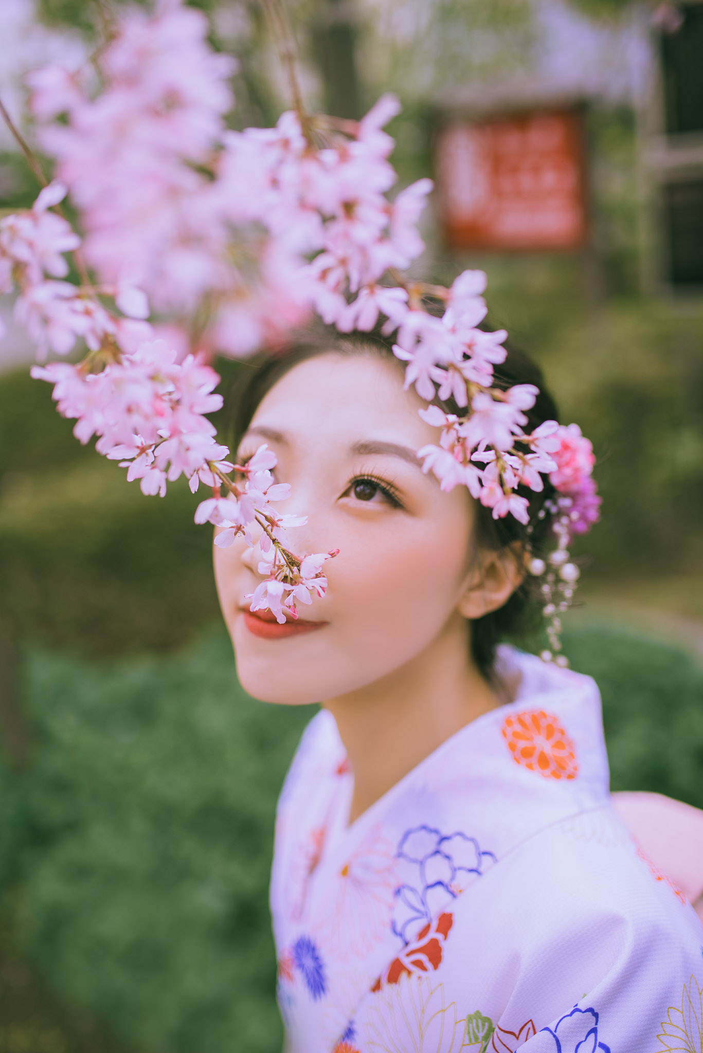 Kimono editorial portrait